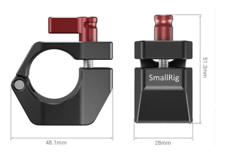 SOPORTE ABRAZADERA DE VARILLA DE 25MM PARA ACCESORIOS DE CAMARA - 7