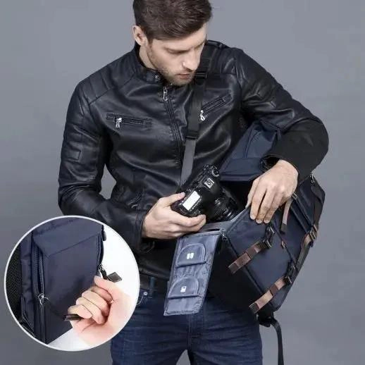 MOCHILA IMPERMEABLE PARA FOTOGRAFIA CON AMPLIO ESPACIO INTERIOR - 8