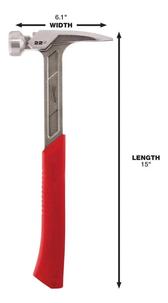 MARTILLO DE UÑA 22 OZ CON MANGO ERGONOMICO - 5
