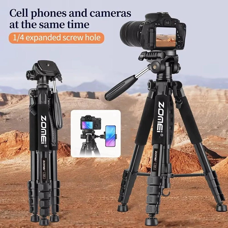 TRIPODE PROFESIONAL PARA FOTOGRAFIA Y VIDEO CON AJUSTES VERSATILES - 7
