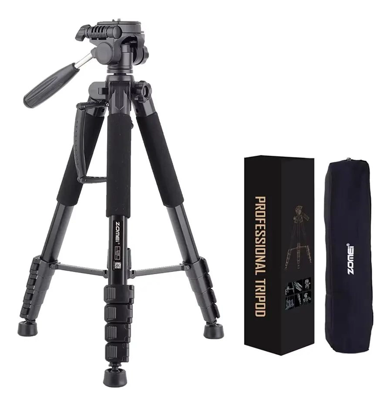 TRIPODE PROFESIONAL PARA FOTOGRAFIA Y VIDEO CON AJUSTES VERSATILES - 8