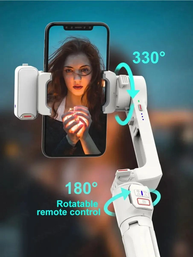 ESTABILIZADOR GIMBAL PORTATIL PARA SMARTPHONES CON CONTROL REMOTO - 4