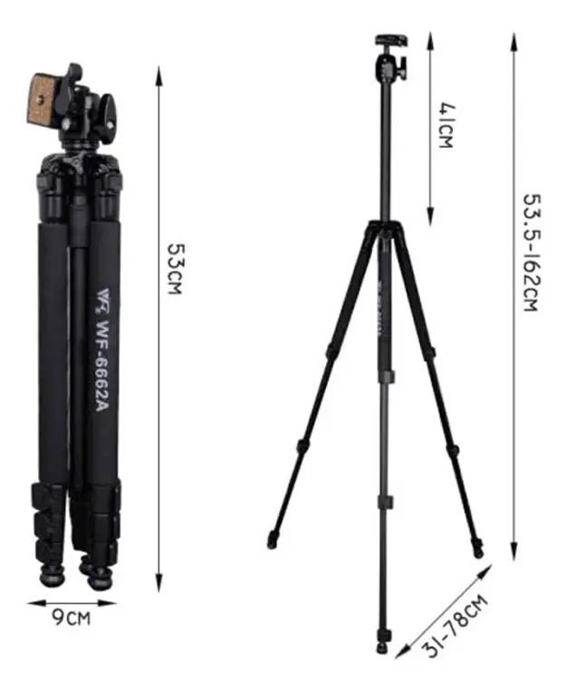 TRIPODE FOTOGRAFICO PROFESIONAL CON ADAPTADOR PARA CELULAR - 3