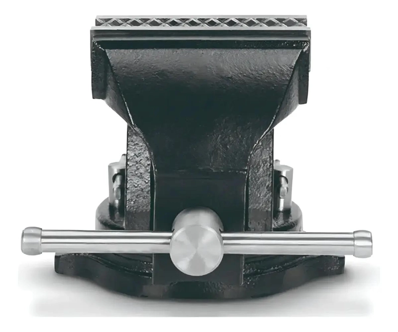 TORNILLO DE BANCO NEVA 5 PULGADAS CON BASE FIJA DE HIERRO FUNDIDO - 3