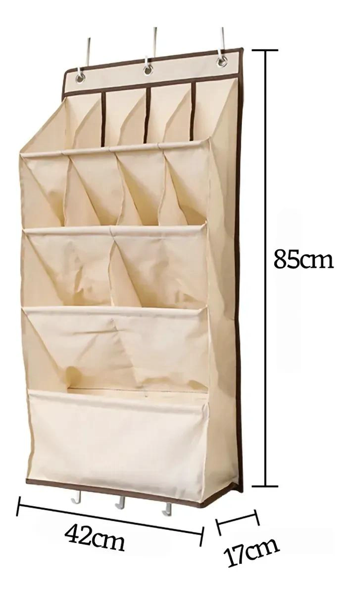ORGANIZADOR COLGANTE DE ZAPATOS CON 11 BOLSILLOS PARA PUERTA - 2