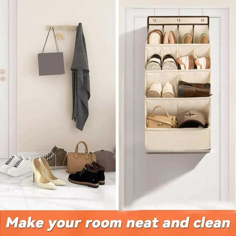 ORGANIZADOR COLGANTE DE ZAPATOS CON 11 BOLSILLOS PARA PUERTA - 3