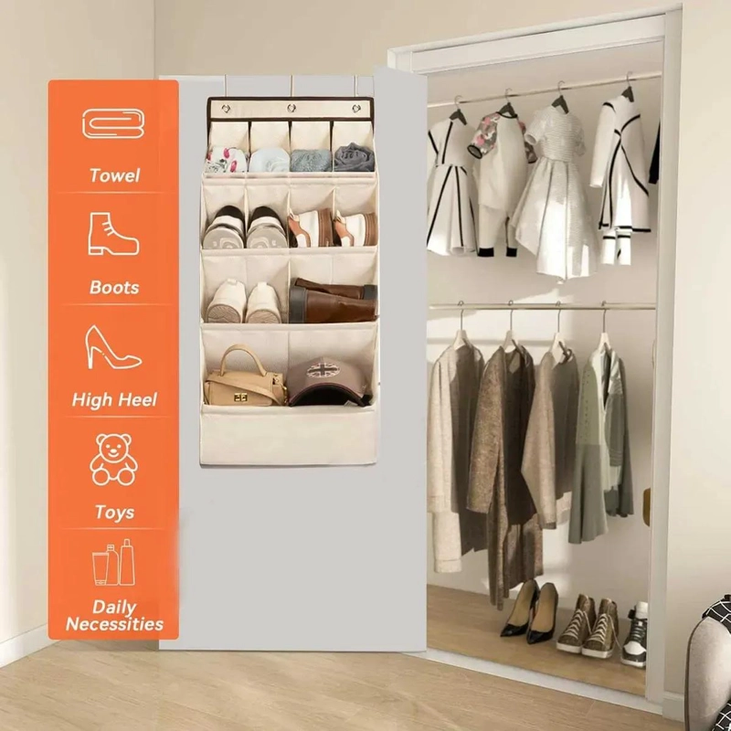 ORGANIZADOR COLGANTE DE ZAPATOS CON 11 BOLSILLOS PARA PUERTA - 4