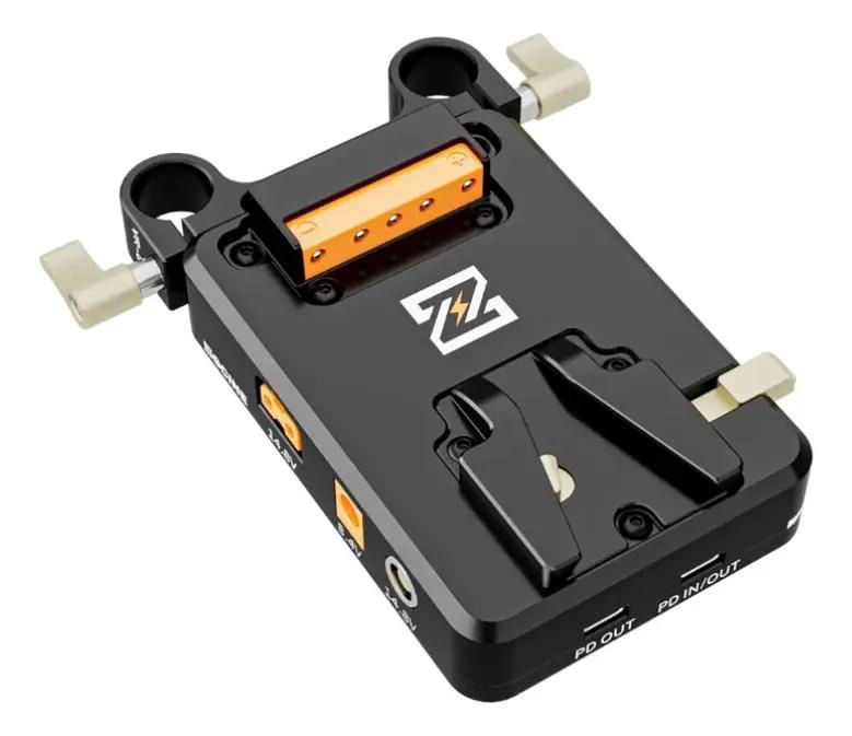 PLACA DE MONTAJE V-MOUNT CON SALIDAS USB Y D-TAP - 2