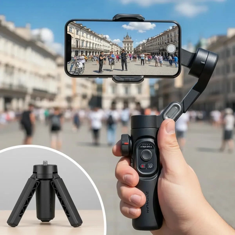 ESTABILIZADOR DE IMAGEN COMPACTO Y PLEGABLE PARA SMARTPHONES - 10