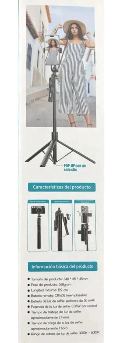 PALO SELFIE TRIPODE ESTABILIZADOR CON LUZ LED - 9