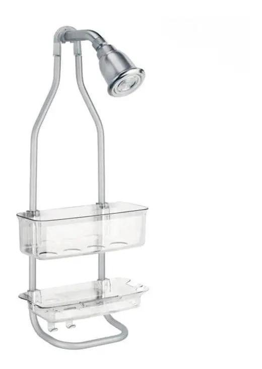 ORGANIZADOR DE DUCHA ACRILICO TRANSPARENTE CON 2 NIVELES - 1