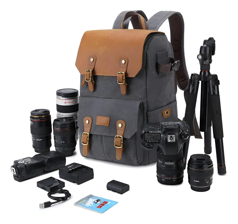 MOCHILA IMPERMEABLE PARA CAMARA FOTOGRAFICA CON GRAN CAPACIDAD - 1