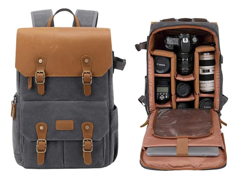 MOCHILA IMPERMEABLE PARA CAMARA FOTOGRAFICA CON GRAN CAPACIDAD - 2