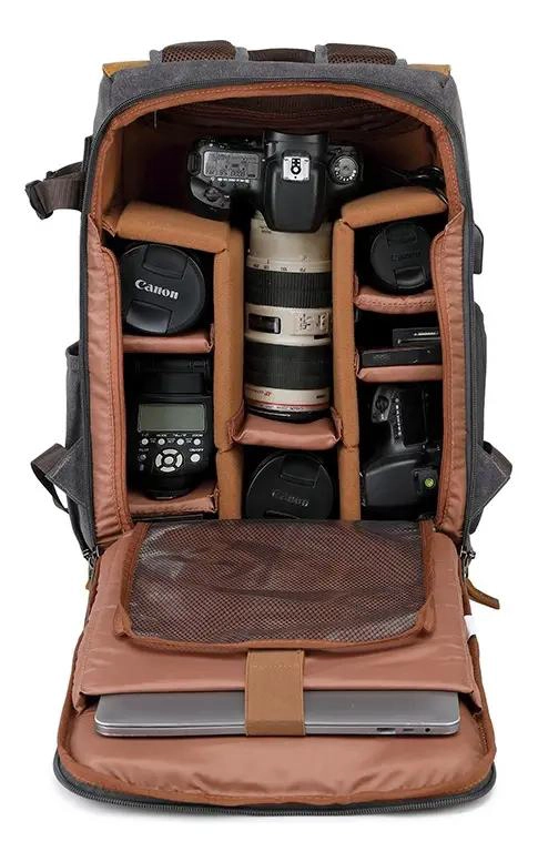 MOCHILA IMPERMEABLE PARA CAMARA FOTOGRAFICA CON GRAN CAPACIDAD - 3