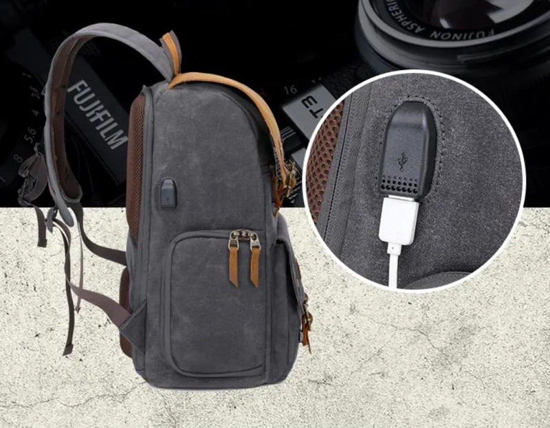 MOCHILA IMPERMEABLE PARA CAMARA FOTOGRAFICA CON GRAN CAPACIDAD - 7