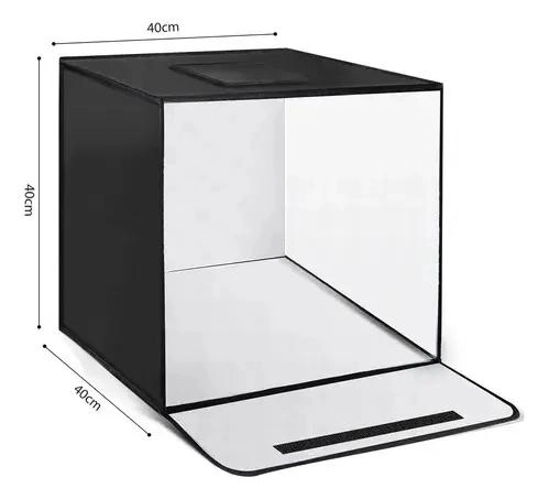 ESTUDIO FOTOGRAFICO PORTATIL CON ILUMINACION LED 40X40 - 6