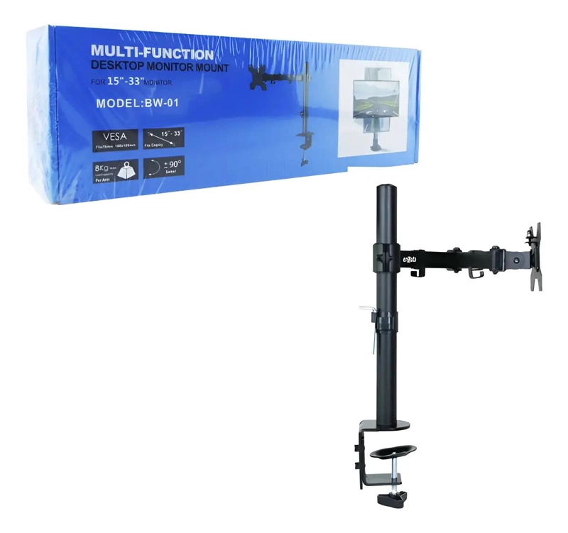 SOPORTE ERGONOMICO PARA MONITOR DE 15 A 33 PULGADAS CON AJUSTE - 1