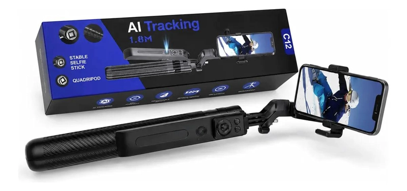 KIT DE MONOPOD BLUETOOTH Y TRIPODE EXTENSIBLE DE 180 CM - 2