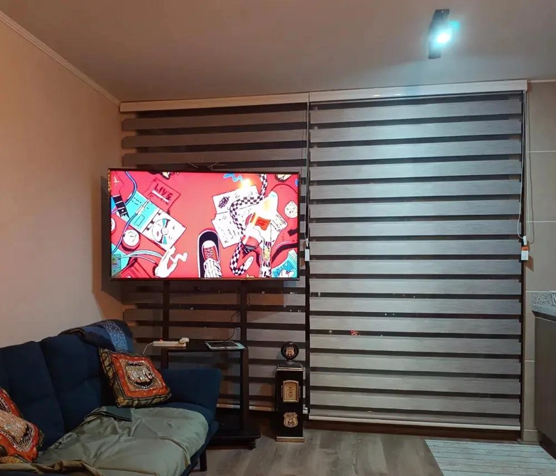 SOPORTE MADERA PARA TV MOVIL CON RUEDAS DE 32 A 75 PULGADAS - 2