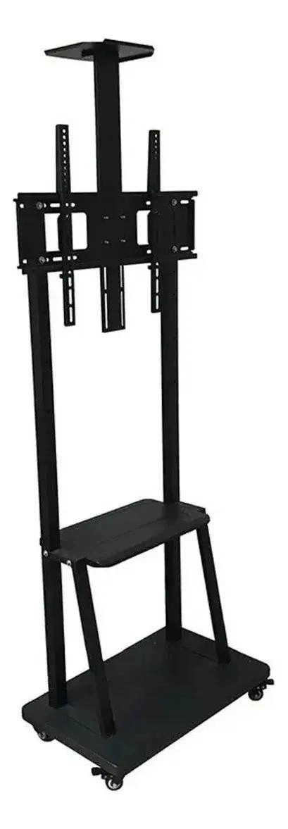 SOPORTE MADERA PARA TV MOVIL CON RUEDAS DE 32 A 75 PULGADAS - 7