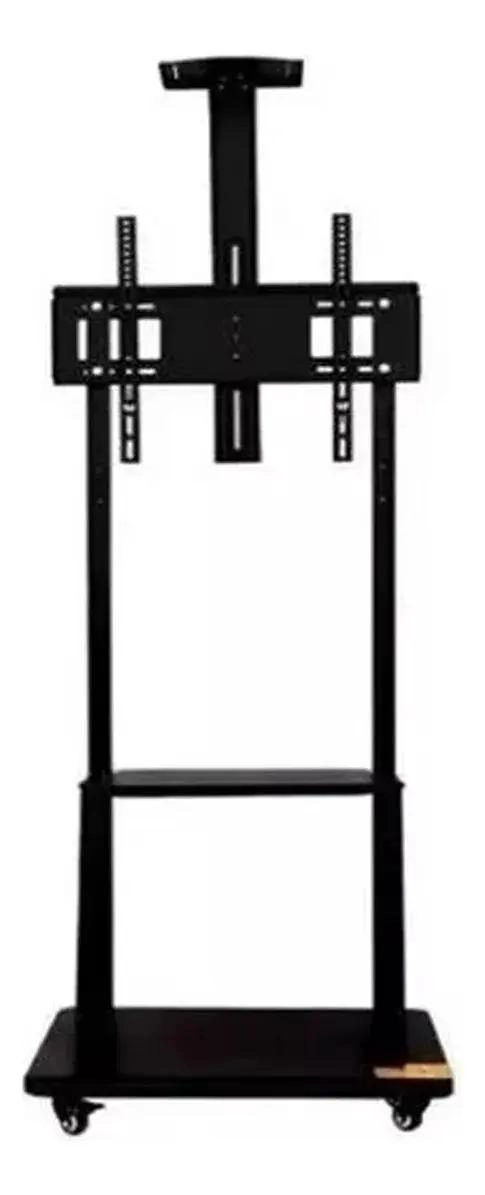 SOPORTE MADERA PARA TV MOVIL CON RUEDAS DE 32 A 75 PULGADAS - 8
