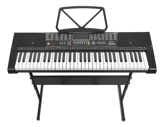 TECLADO ELECTRONICO DE 61 TECLAS CON DOBLE ALTAVOZ Y MICROFONO - 1