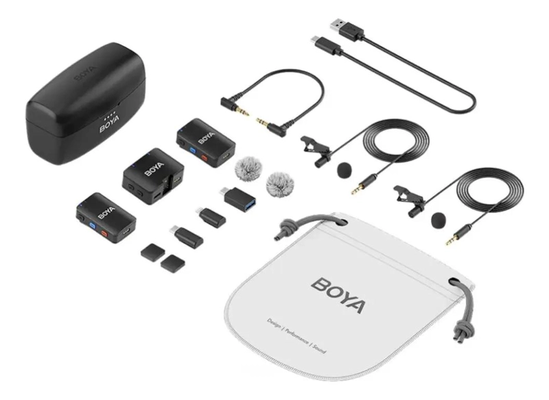 MICROFONO INALAMBRICO PORTATIL CON GRABACION Y CANCELACION DE RUIDO - 6
