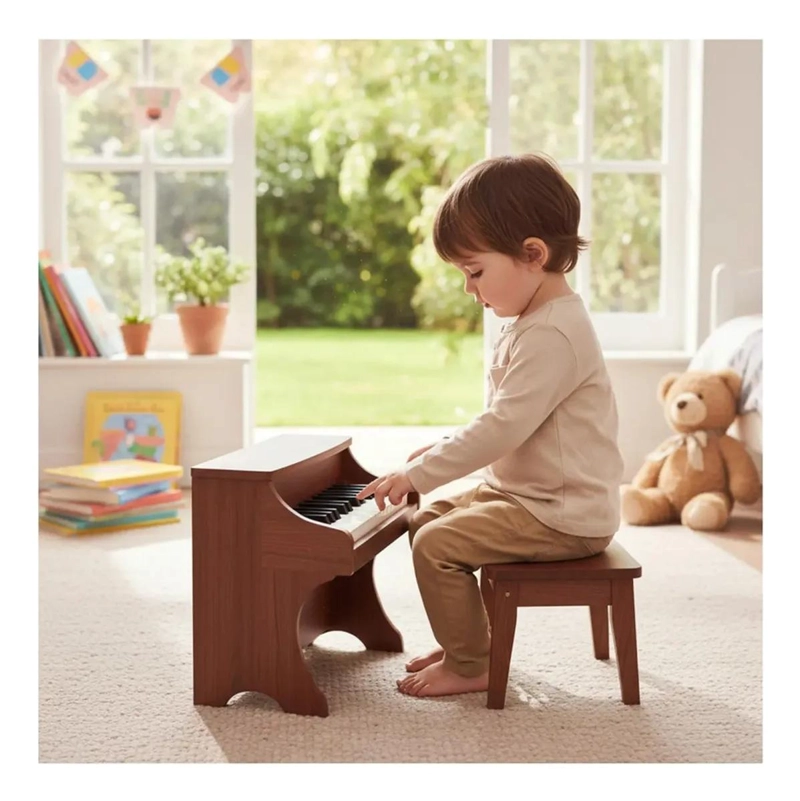 PIANO INFANTIL DE MADERA CON 25 TECLAS PARA NIÑOS - 6