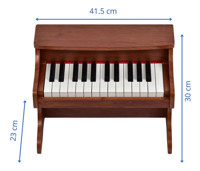 PIANO INFANTIL DE MADERA CON 25 TECLAS PARA NIÑOS - 7