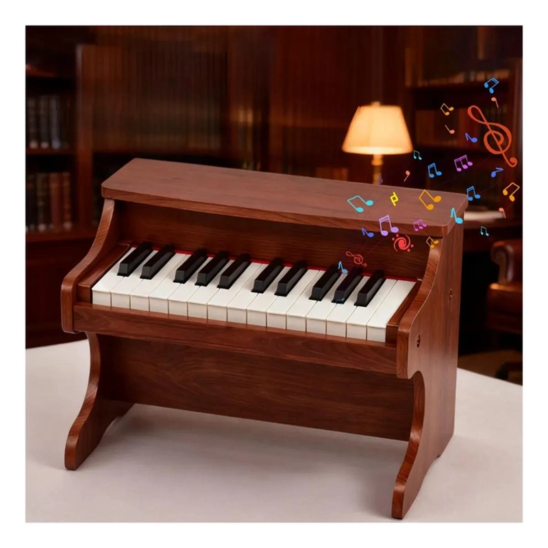 PIANO INFANTIL DE MADERA CON 25 TECLAS PARA NIÑOS - 8