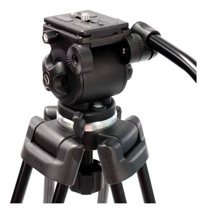 TRIPODE PROFESIONAL CON CABEZAL FLUIDO PARA VIDEO - 2