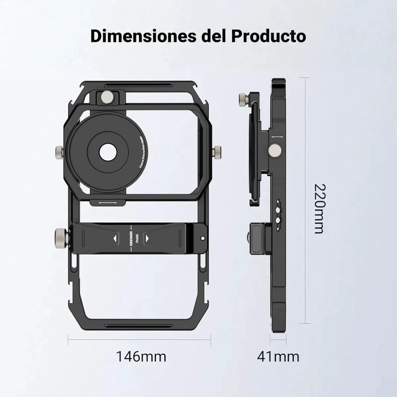 JAULA PARA TELE FONO CON ADAPTADOR DE LENTE Y SOPORTE - 7