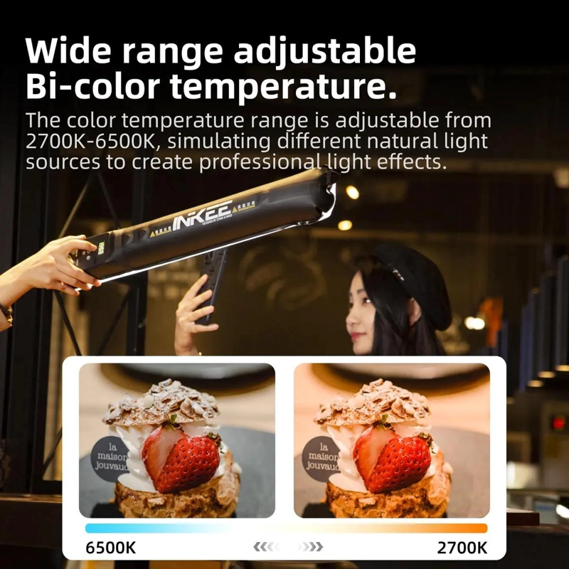 LUZ LED INFLABLE BI-COLOR PORTATIL PARA FOTOGRAFIA Y VIDEO - 4