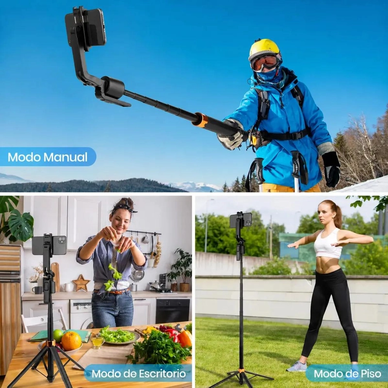 TRIPODE ESTABILIZADOR 360° CON SEGUIMIENTO FACIAL PARA CELULAR - 10