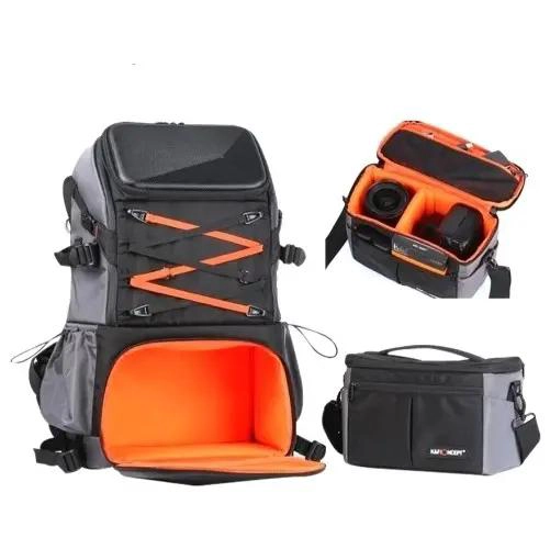 MOCHILA PARA FOTOGRAFIA Y VIAJES CON COMPARTIMENTOS AJUSTABLES - 3