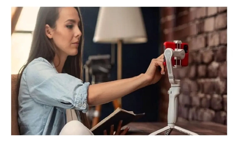 ESTABILIZADOR GIMBAL PLEGABLE PARA CELULARES CON MOVIMIENTO FACIAL - 8