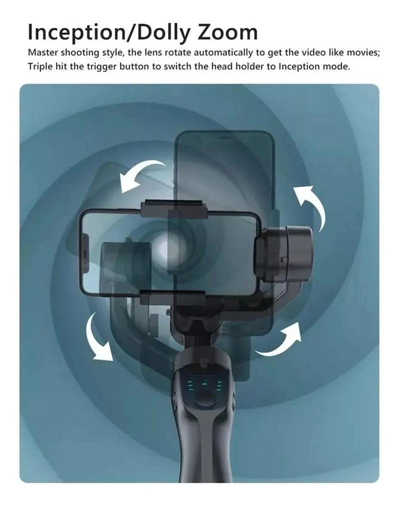 ESTABILIZADOR GIMBAL PARA CELULAR Y CAMARA PROFESIONAL - 6