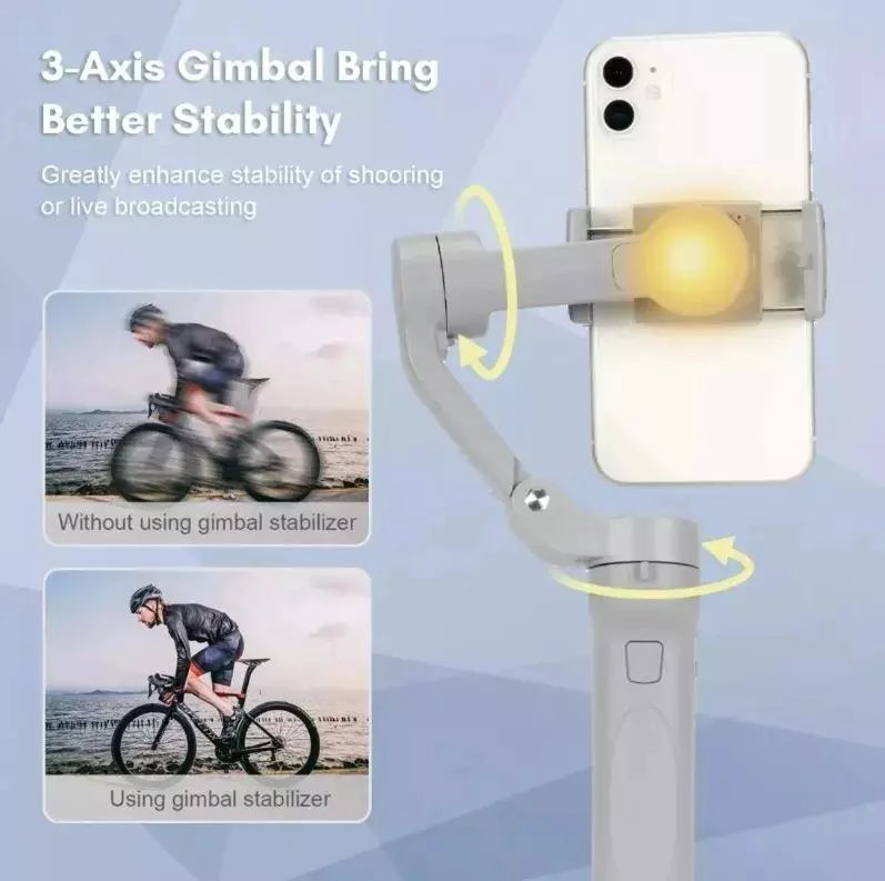 ESTABILIZADOR DE CAMARA PARA TELE FONOS Y ACCIONES CON 3 EJES - 4
