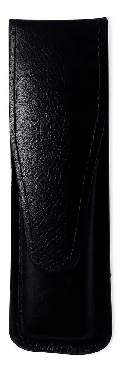 FUNDA DE CUERO GENUINO PARA 1 O 2 BOLIGRAFOS ELEGANTE - 2