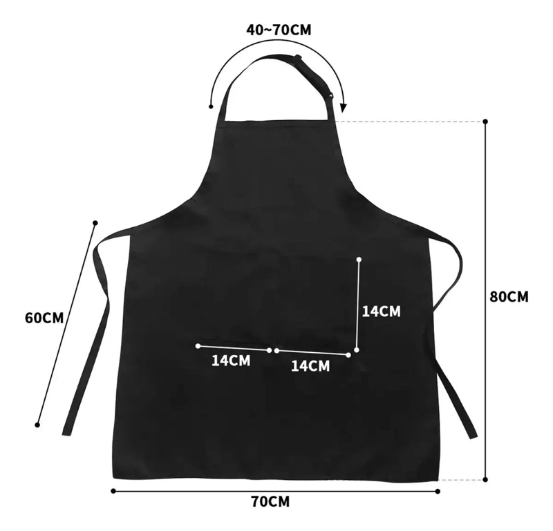 DELANTAL DE COCINA AJUSTABLE ANTIMANCHA Y ANTIGRASA - 2