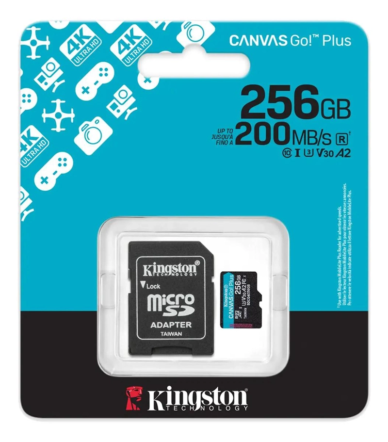 TARJETA DE MEMORIA MICROSD 256GB PARA GRABACION 4K Y JUEGOS - 3