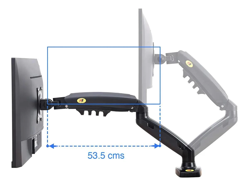 SOPORTE DE MESA ARTICULADO PARA TV Y MONITOR DE 17 A 27 PULGADAS - 10