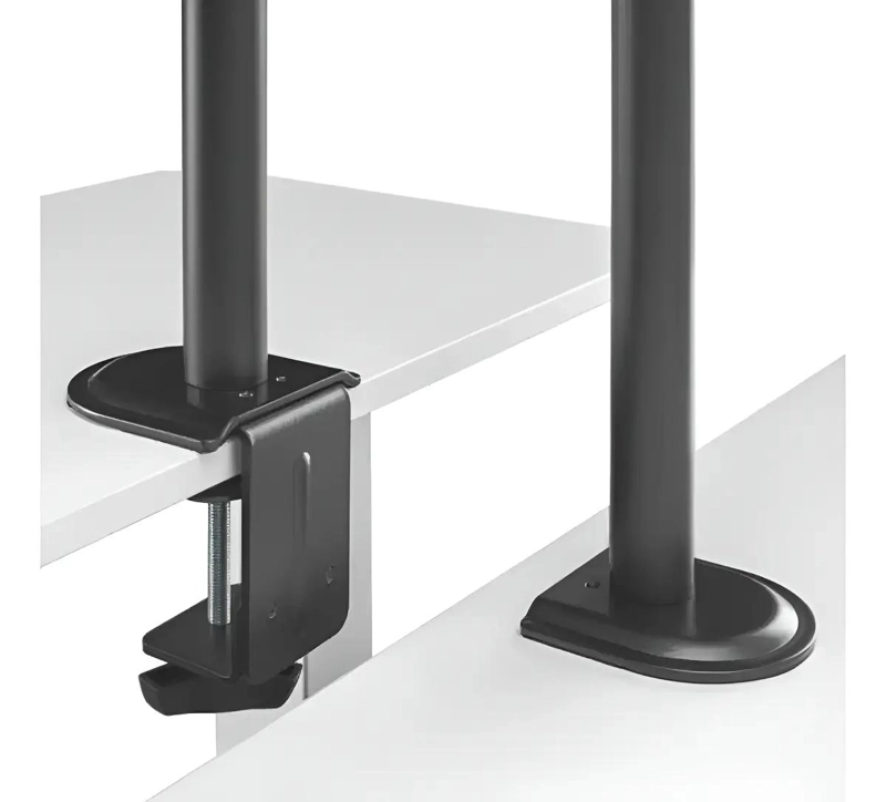 SOPORTE MOVIL PARA DOBLE MONITOR DE 17'' A 32'' COLOR NEGRO - 4
