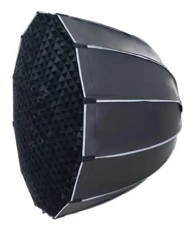 SOFTBOX PARABOLICO 90CM CON GRILLA PARA FOTOGRAFIA Y VIDEO - 2