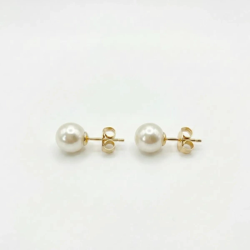 AROS DE PERLAS DE MALLORCA 10 MM ENCHAPADOS EN ORO 18K - 2