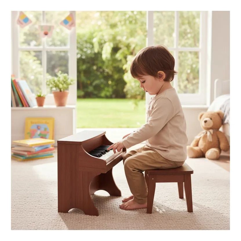 PIANO INFANTIL DE MADERA CON 25 TECLAS PARA NIÑOS - 6