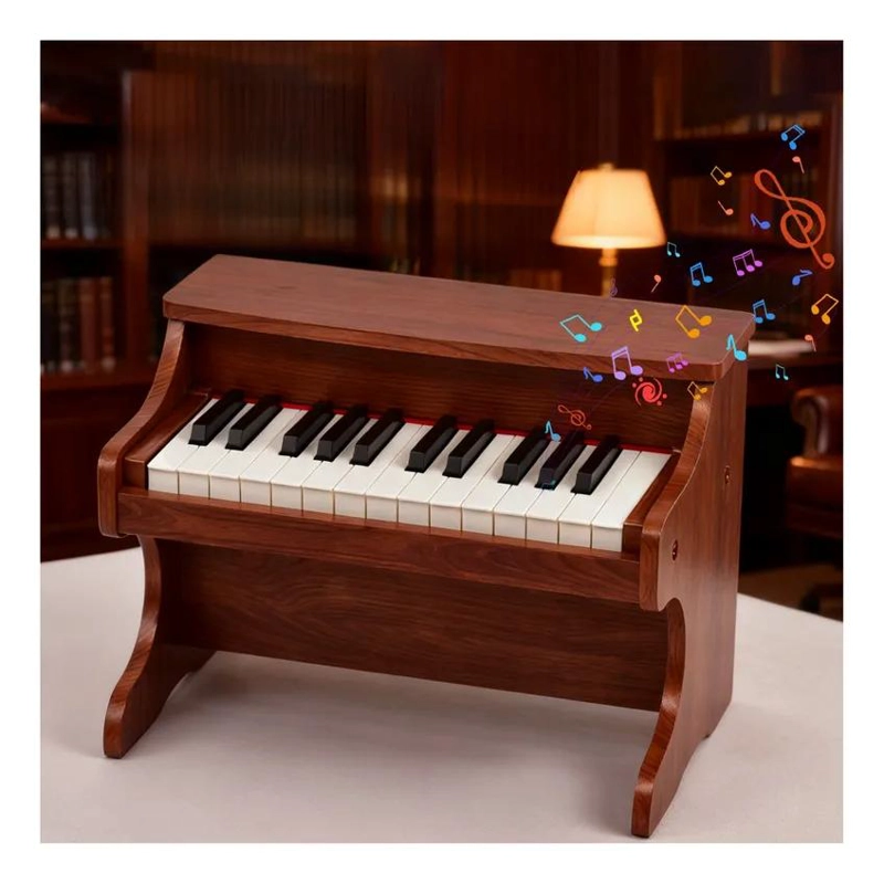PIANO INFANTIL DE MADERA CON 25 TECLAS PARA NIÑOS - 8