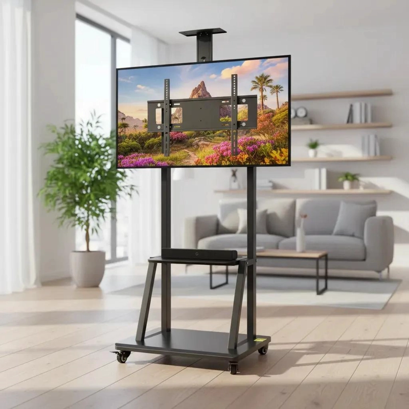 SOPORTE MOVIL PARA TELEVISORES DE 32 A 75 PULGADAS CON RUEDAS - 3