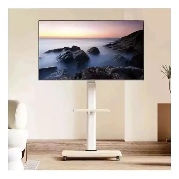 SOPORTE MOVIL PARA TV CON RUEDAS Y BASE PEDESTAL DE 32 A 75 PULGADAS - 2