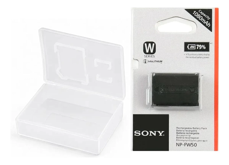 PORTA TARJETAS DE MEMORIA Y BATERIAS COMPATIBLE CON SONY - 1